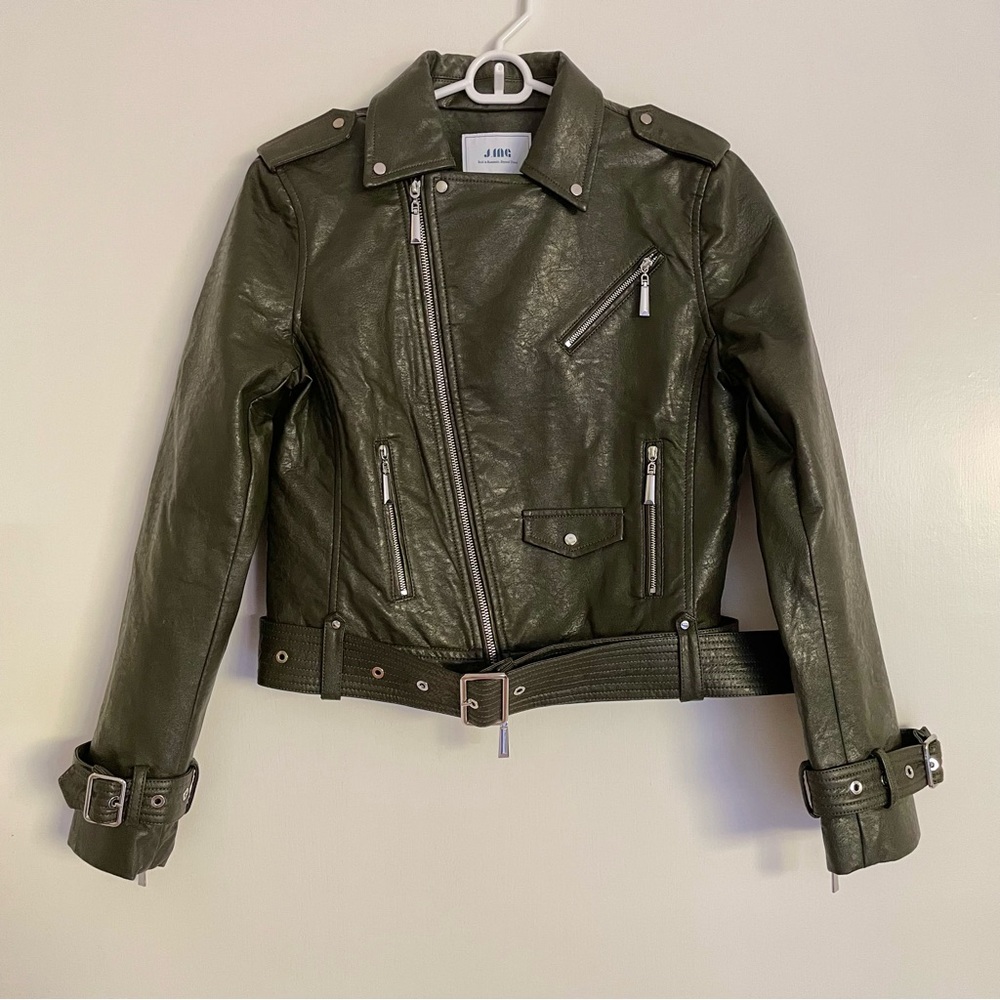 J.ING Vegan Leather Biker Jacket